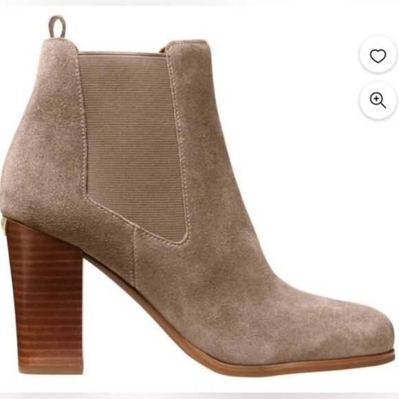 Michael Kors Women’s Lottie Suede Bootie in Luggage - Picture 4 of 8